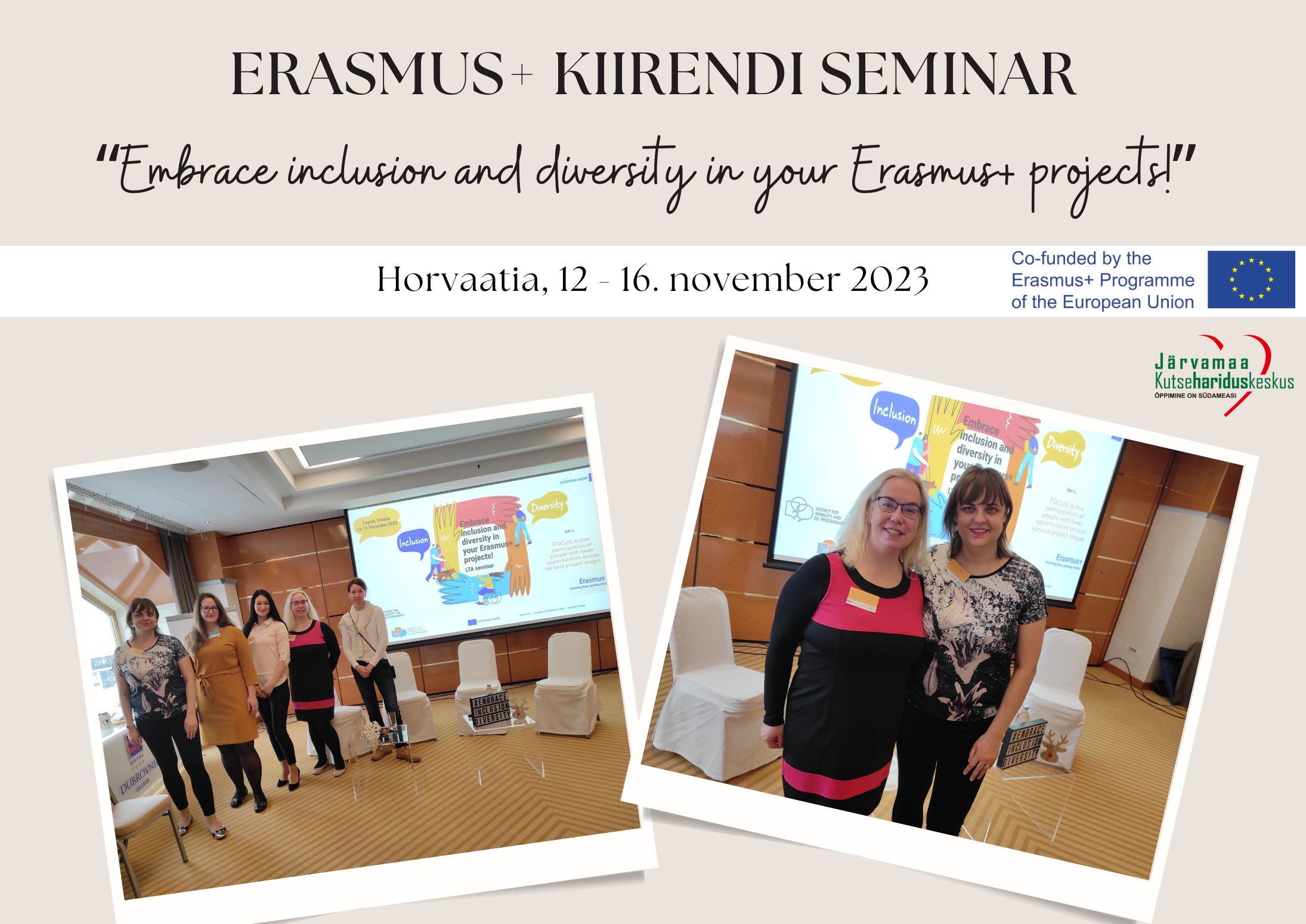 Erasmus+ kiirendi seminaril 